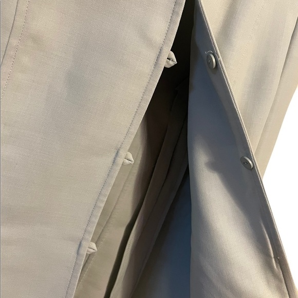 Akris Wool Blend Collarless Knee Length Split Hem Skirt Blazer Two Piece Suit - Picture 4 of 12